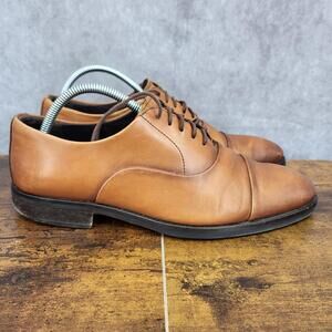 To Boot New York‎ Adam Derrick Oxford Shoes Mens 8 M Brown Leather Cap Toe Italy